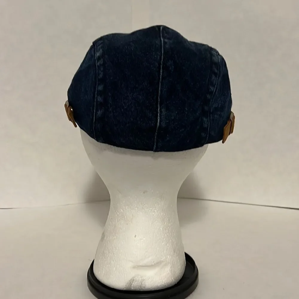 Kb Ethos Solid Cotton Gatsby Cap Mens Denim Hat Golf‎